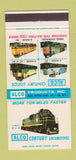 Matchbook Cover - Alco Locomotives Trains New York City 30 Strike