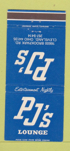 Matchbook Cover - PJ's Lounge Cleveland OH 30 Strike