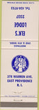 Matchbook Cover - Matchbook Cover Elks Club East Providence RI