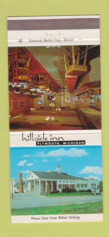 Matchbook Cover - Hillside Inn Plymouth MI 30 Strike
