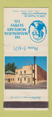 Matchbook Cover - Washington Mortuary Supply Washington Court House OH 30 Strike