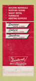 Matchbook Cover - Emmler Supply Detroit Dearborn Saginaw MI 30 Strike