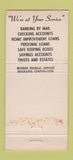Matchbook Cover - Somerville Trust NJ 1959 30 Strike