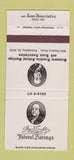 Matchbook Cover - Ben Franklin Federal Savings Philadelphia PA 30 Strike