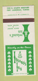 Matchbook Cover - Ireland's Inn Fort Lauderdale FL 30 Strike