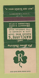 Matchbook Cover - Ratcliff's Liquor Chicago IL 30 Strike