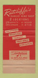 Matchbook Cover - Ratcliff's Liquor Chicago IL 30 Strike