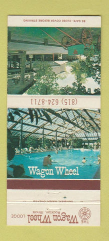 Matchbook Cover - Wagon Wheel Lodge Rockton IL 30 Strike