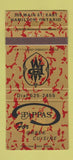 Matchbook Cover - Pappas Greek Restaurant Hamilton ON 30 Strike