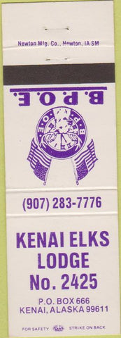 Matchbook Cover - Matchbook Cover Elks Club Kenai AK