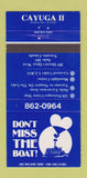 Matchbook Cover - Cayuga II Toronto ON 30 Strike