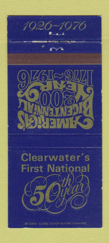 Matchbook Cover - Clearwater First National Bank FL 1976 30 Strike