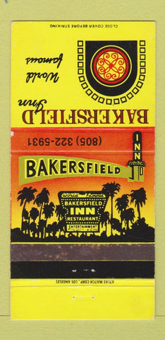 Matchbook Cover - Bakersfield Inn CA 30 Strike