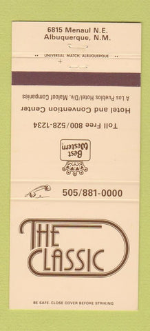 Matchbook Cover - The Classic Best Western Albuquerque NM 30 Strike