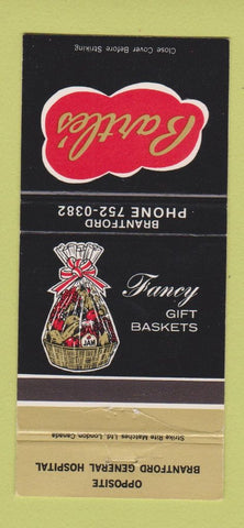 Matchbook Cover - Bartle's Brantford ON gift basket 30 Strike
