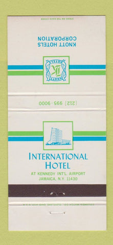 Matchbook Cover - International Hotel Jamaica NY Knott Hotels 30 Strike