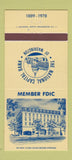 Matchbook Cover - National Capital Bank of Washington DC 1978 30 Strike