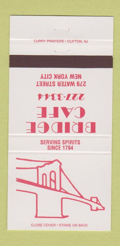 Matchbook Cover - Bridge Cafe New York City 30 Strike