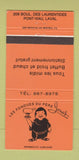 Matchbook Cover - Les Fondue Du Pere Jonas Laval QC 30 Strike