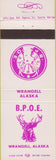Matchbook Cover - Matchbook Cover Elks Club Wrangell AK