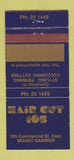Matchbook Cover - Hair Cut 105 Mount Gambier Australia 30 Strike