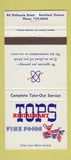 Matchbook Cover - Tops Restaurant Branford ON 30 Strike