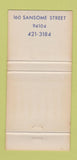 Matchbook Cover - Engineers Club of San Francisco CA WEAR 30 Strike