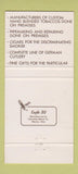 Matchbook Cover - Owl Shop Tobacco Worcester MA 30 Strike