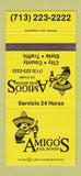 Matchbook Cover - Amigo's Bail Bonds Houston TX 30 Strike