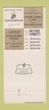 Matchbook Cover - Abbey Victoria Hotel New York City 30 Strike