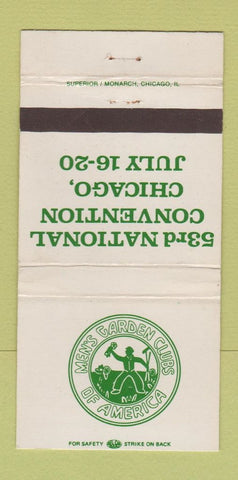 Matchbook Cover Men's Garden Clubs of America Chicago Convention WEAR 30 Strike