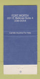 Matchbook Cover - Mike Paz Hernandez Bail Bonds Fort Worth TX 30 Strike