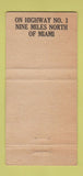 Matchbook Cover - Hofbrau Haus Hallandale FL beer stein 30 Strike