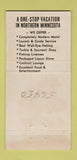 Matchbook Cover - Y Club Motel Garrison MN 30 Strike