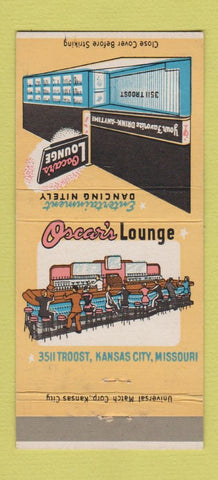 Matchbook Cover - Oscar's Lounge Kansas City MO 30 Strike