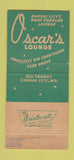 Matchbook Cover - Oscar's Lounge Kansas City MO 30 Strike