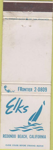 Matchbook Cover - Matchbook Cover Elks Club Redondo Beach CA