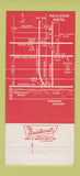 Matchbook Cover - Pallister Motel Detroit MI 30 Strike