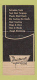 Matchbook Cover - AJAX Detroit MI tools WEAR 30 Strike