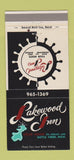 Matchbook Cover - Lakewood Inn Battle Creek MI 30 Strike