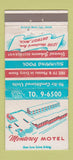 Matchbook Cover - Monterey Motel Detroit MI 30 Strike