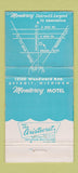 Matchbook Cover - Monterey Motel Detroit MI 30 Strike