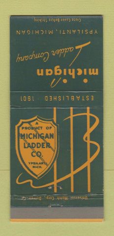 Matchbook Cover - Michigan Ladder Company Ypsilanti MI 30 Strike