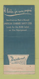 Matchbook Cover - Michigan Ladder Company Ypsilanti MI 30 Strike