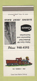 Matchbook Cover - Conley Sliding Joint Rails Memphis TN railroad 30 Strike