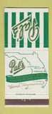 Matchbook Cover - Pal's  Deerfield Beach Pompano Fort Lauderdale FL 30 Strike