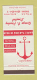 Matchbook Cover - George Pawley Limited Dundas ON 30 Strike