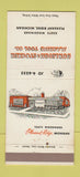 Matchbook Cover - Burleigh and Stocker Machine Tool Pleasant Ridge MI 30 Strike