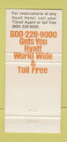 Matchbook Cover - Hyatt Regency Memphis TN Garden Terrace Cafe 30 Strike