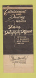Matchbook Cover - Falcon Dining Lounge Detroit MI WORN 30 Strike